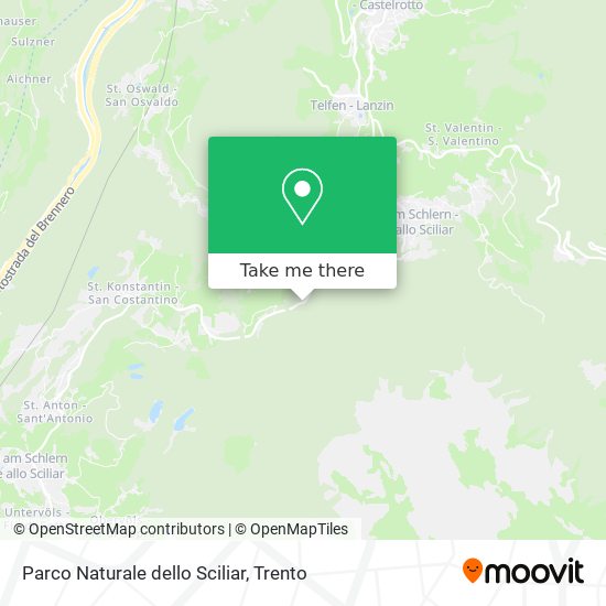 Parco Naturale dello Sciliar map