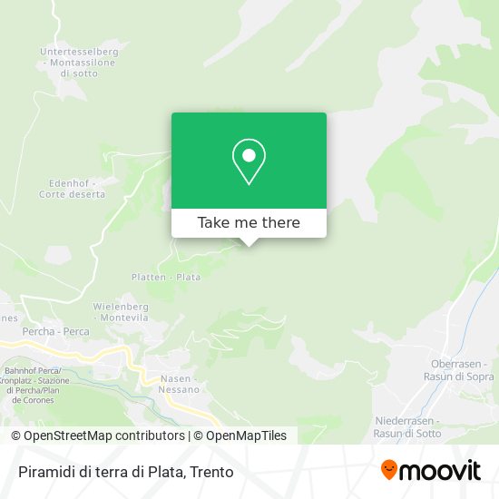 Piramidi di terra di Plata map