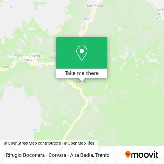 Rifugio Boconara - Corvara - Alta Badia map