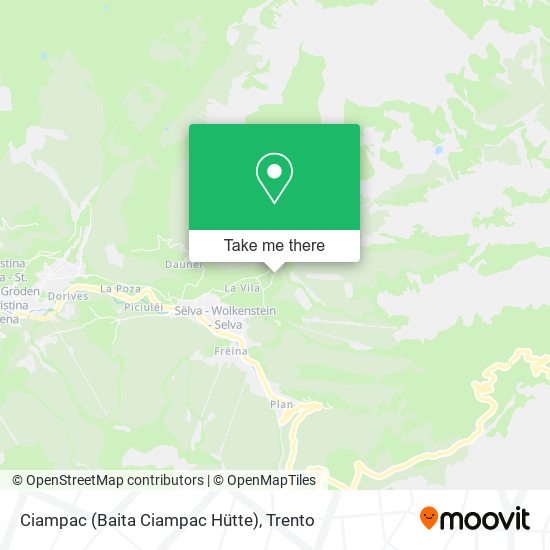 Ciampac (Baita Ciampac Hütte) map