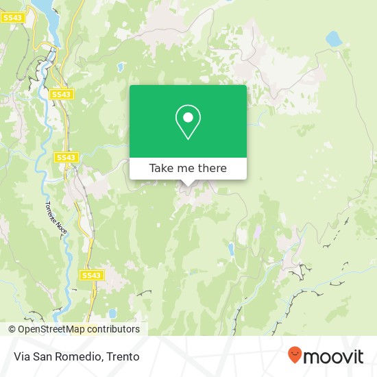 Via San Romedio map