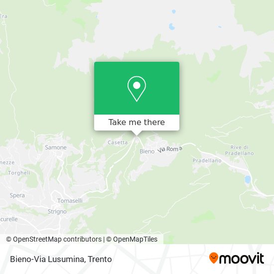 Bieno-Via Lusumina map