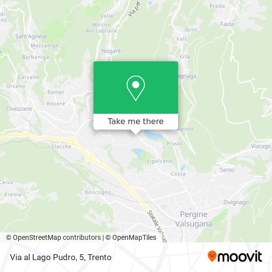 Via al Lago Pudro, 5 map