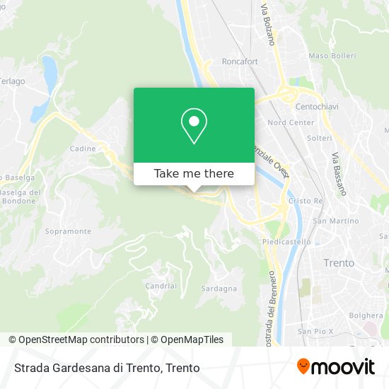 Strada Gardesana di Trento map