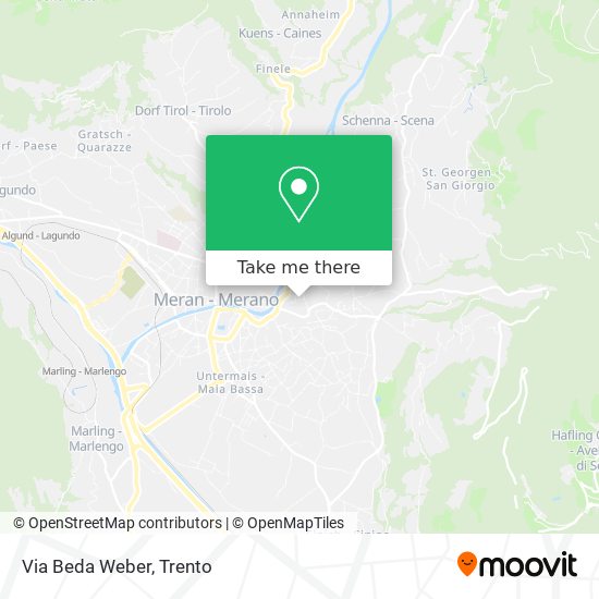 Via Beda Weber map