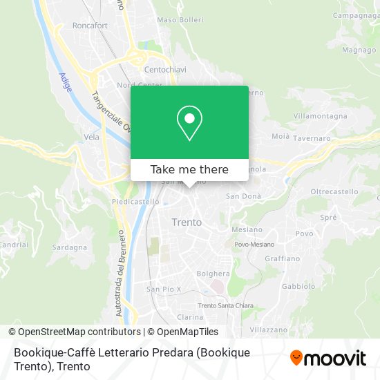 Bookique-Caffè Letterario Predara (Bookique Trento) map