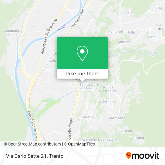 Via Carlo Sette  21 map