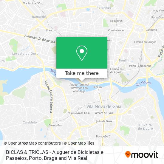 BICLAS & TRICLAS - Aluguer de Bicicletas e Passeios map
