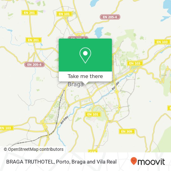 BRAGA TRUTHOTEL map