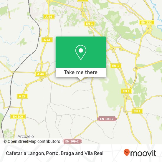 Cafetaria Langon map