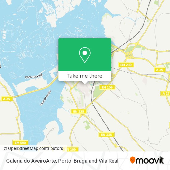 Galeria do AveiroArte map