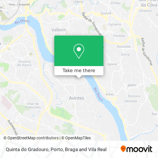 Quinta do Gradouro map