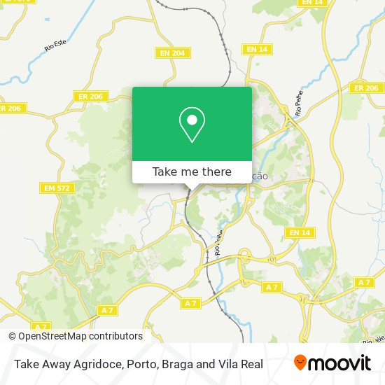 Take Away Agridoce mapa