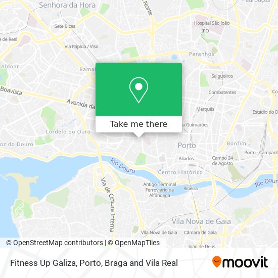 Fitness Up Galiza map