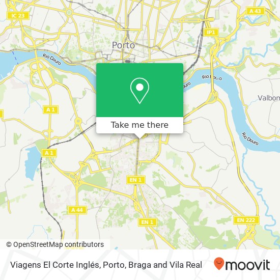 Viagens El Corte Inglés map