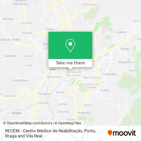 RECEM - Centro Médico de Reabilitação map