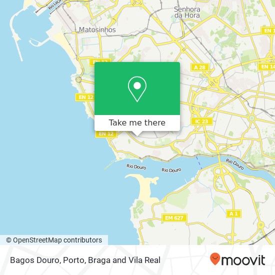 Bagos Douro map