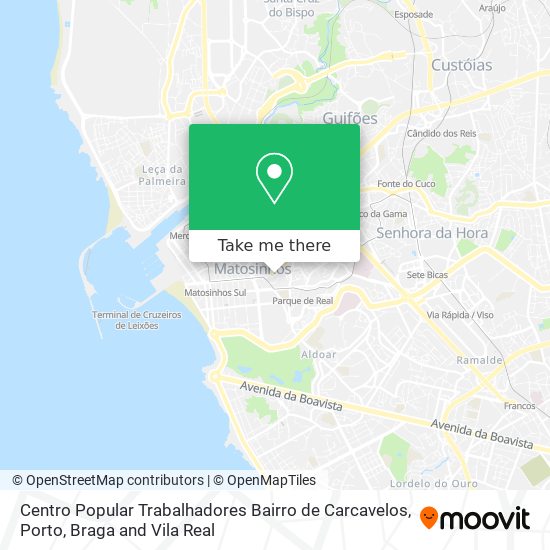 Centro Popular Trabalhadores Bairro de Carcavelos map