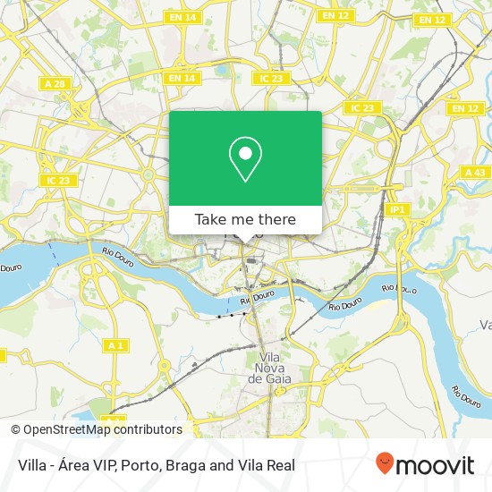 Villa - Área VIP map