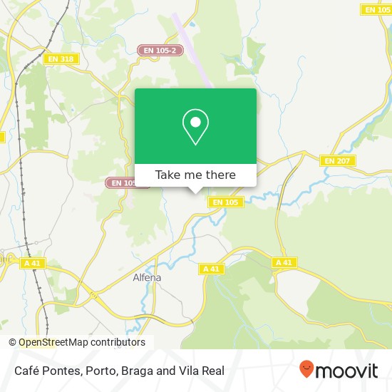 Café Pontes map