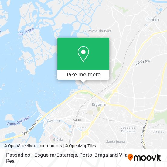 Passadiço - Esgueira/Estarreja map