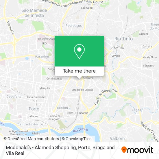 Mcdonald’s - Alameda Shopping map