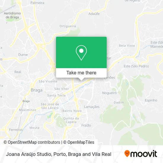 Joana Araújo Studio map