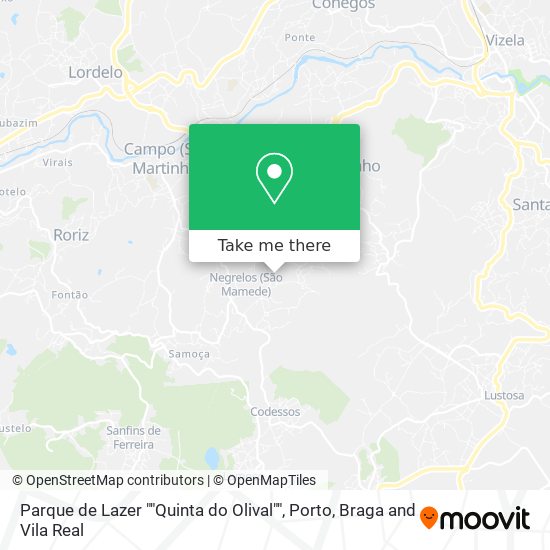 Parque de Lazer ""Quinta do Olival"" mapa