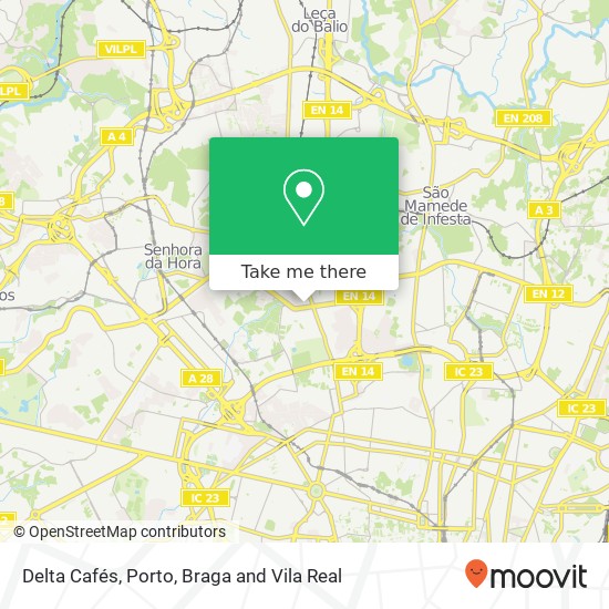 Delta Cafés map