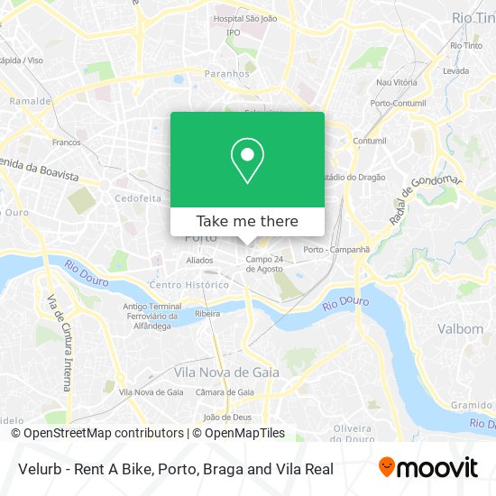 Velurb - Rent A Bike map