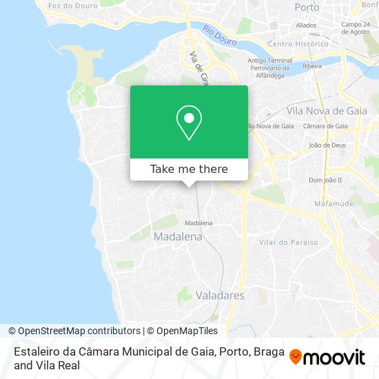 Estaleiro da Câmara Municipal de Gaia map