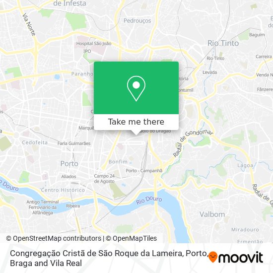 Congregação Cristã de São Roque da Lameira mapa