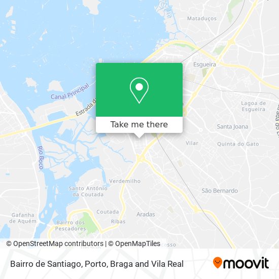Bairro de Santiago mapa