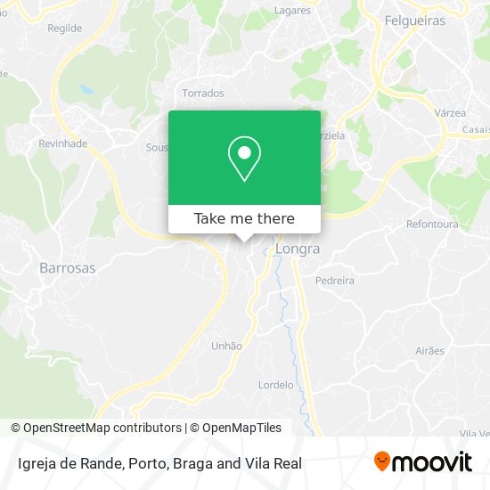 Igreja de Rande mapa