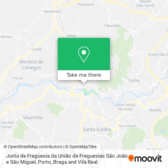 Junta de Freguesia da União de Freguesias São João e São Miguel map
