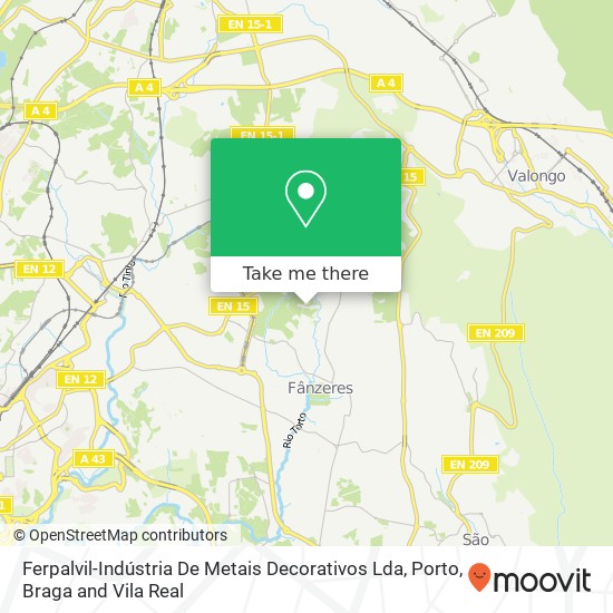 Ferpalvil-Indústria De Metais Decorativos Lda map
