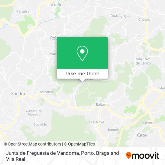 Junta de Freguesia de Vandoma map