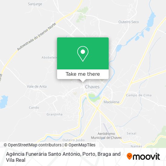 Agência Funerária Santo António mapa
