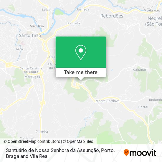 Santuário de Nossa Senhora da Assunção mapa