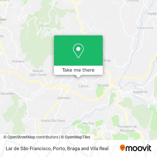Lar de São Francisco map