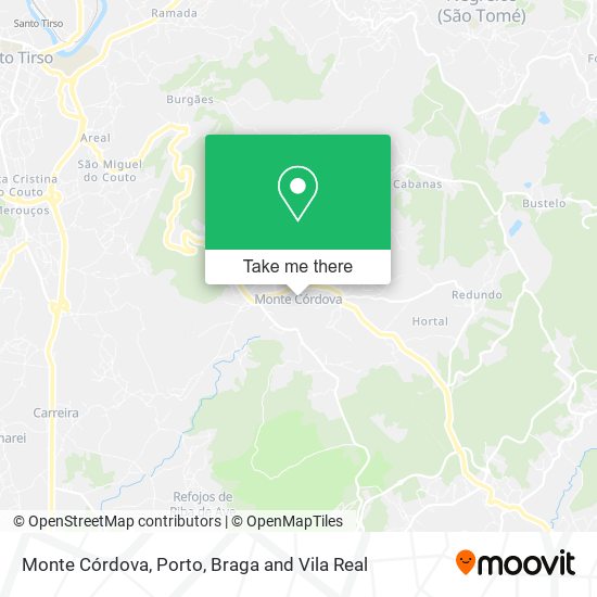 Monte Córdova map