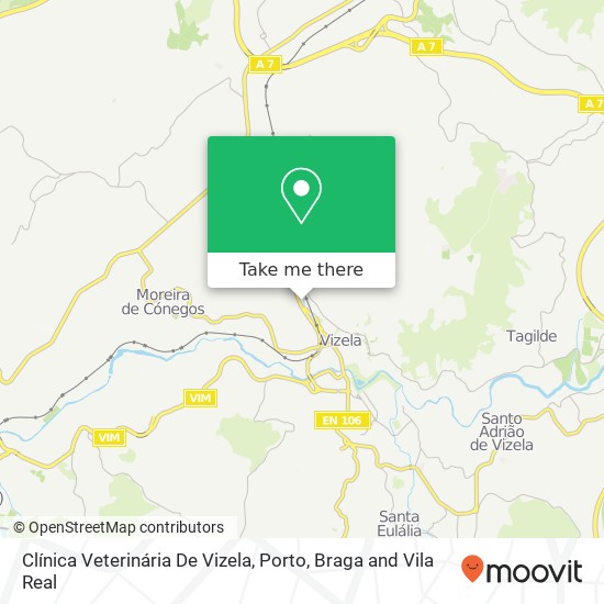 Clínica Veterinária De Vizela map