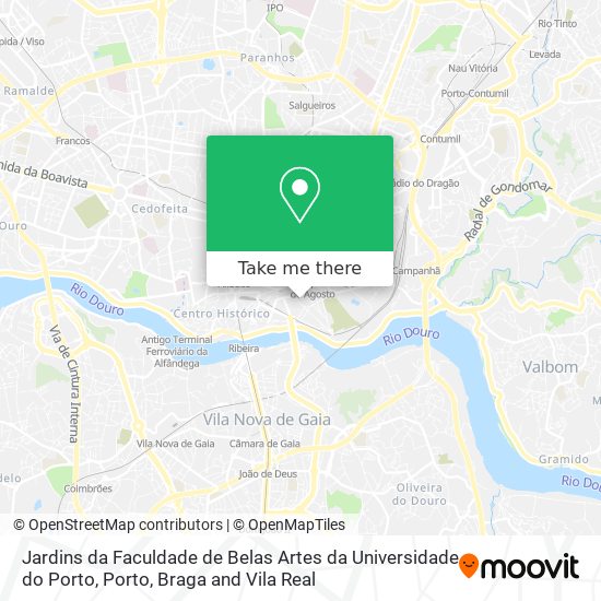 Jardins da Faculdade de Belas Artes da Universidade do Porto map
