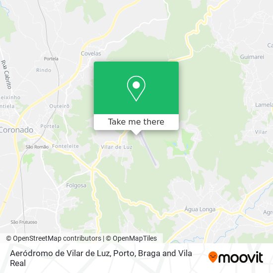 Aeródromo de Vilar de Luz map