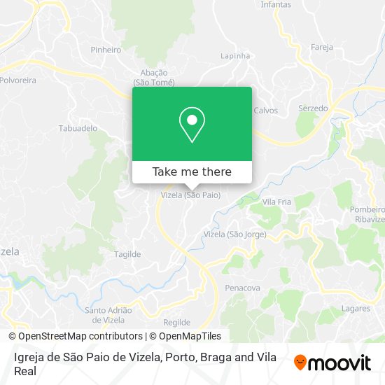Igreja de São Paio de Vizela map