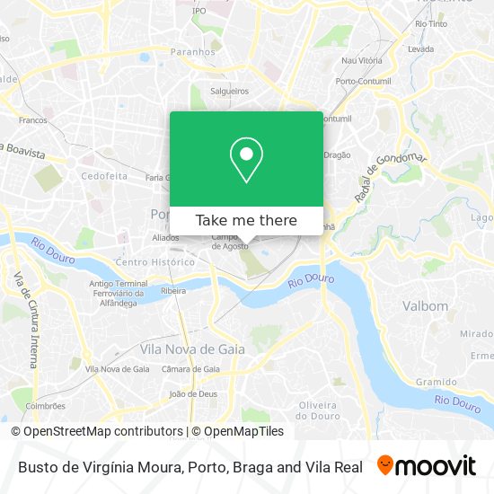 Busto de Virgínia Moura map