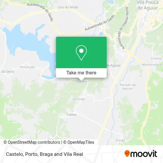 Castelo De Pena De Aguiar map