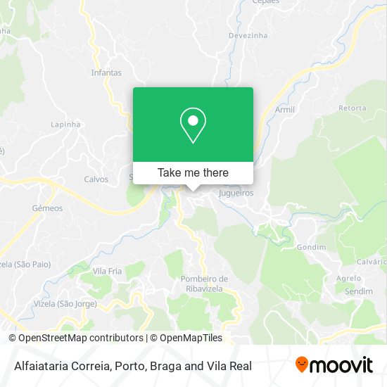 Alfaiataria Correia mapa