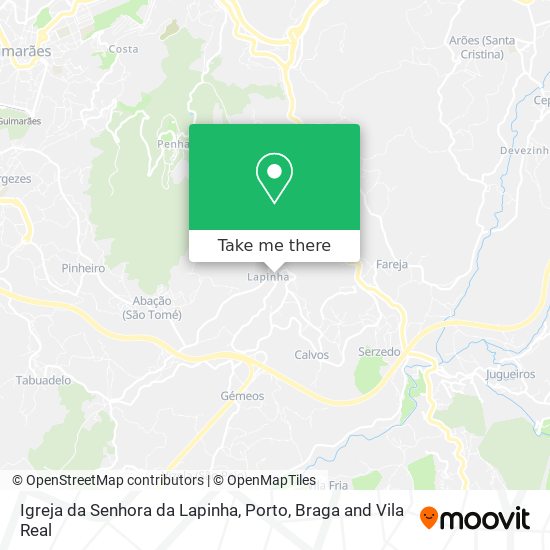 Igreja da Senhora da Lapinha map