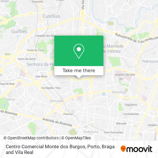 Centro Comercial Monte dos Burgos map